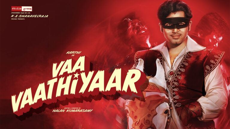 Karthi in Vaa Vaathiyaar trailer scene