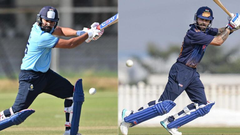 Rohit Sharma batting in Vijay Hazare Trophy