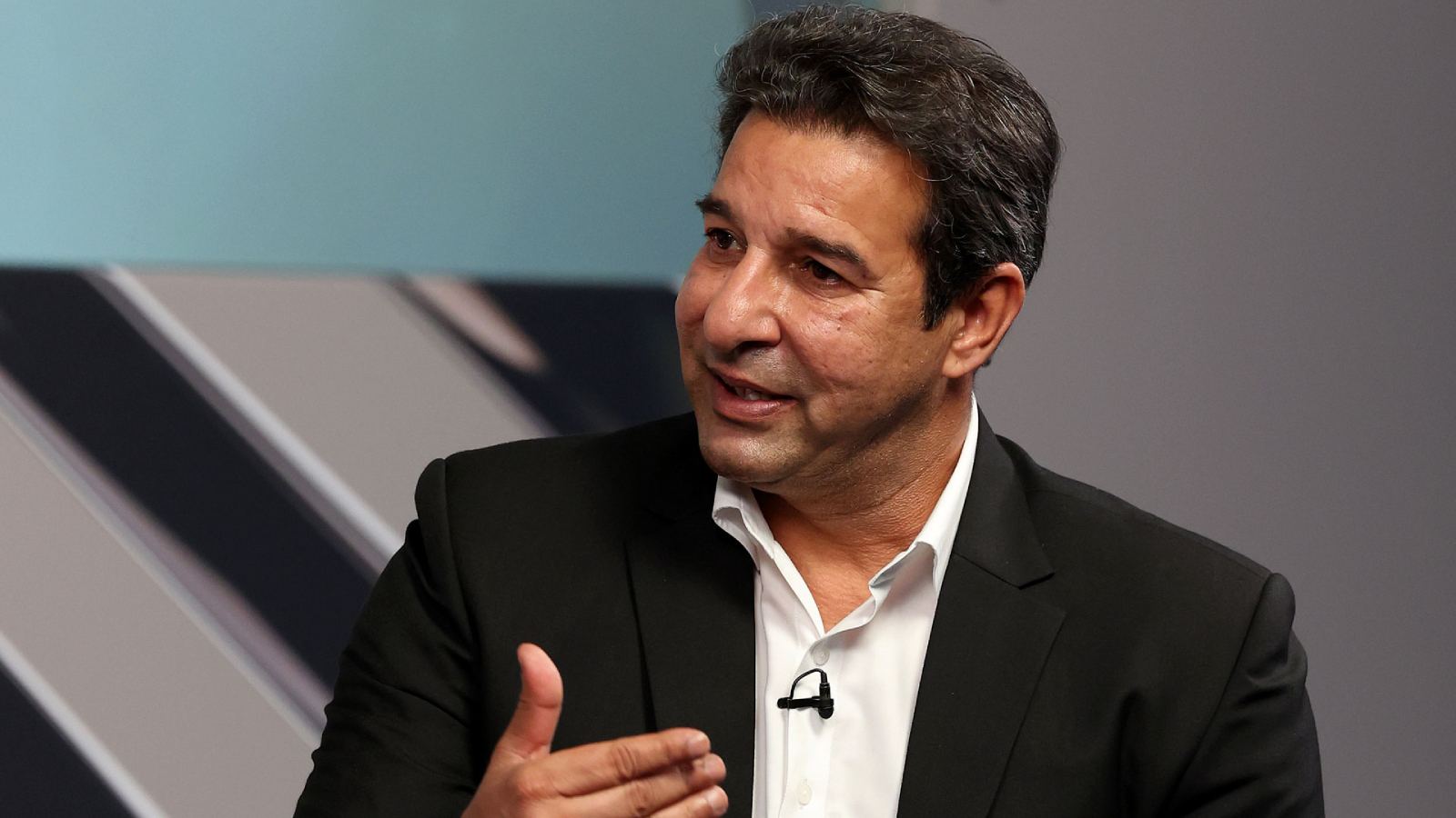 Wasim Akram speaking at PSL event