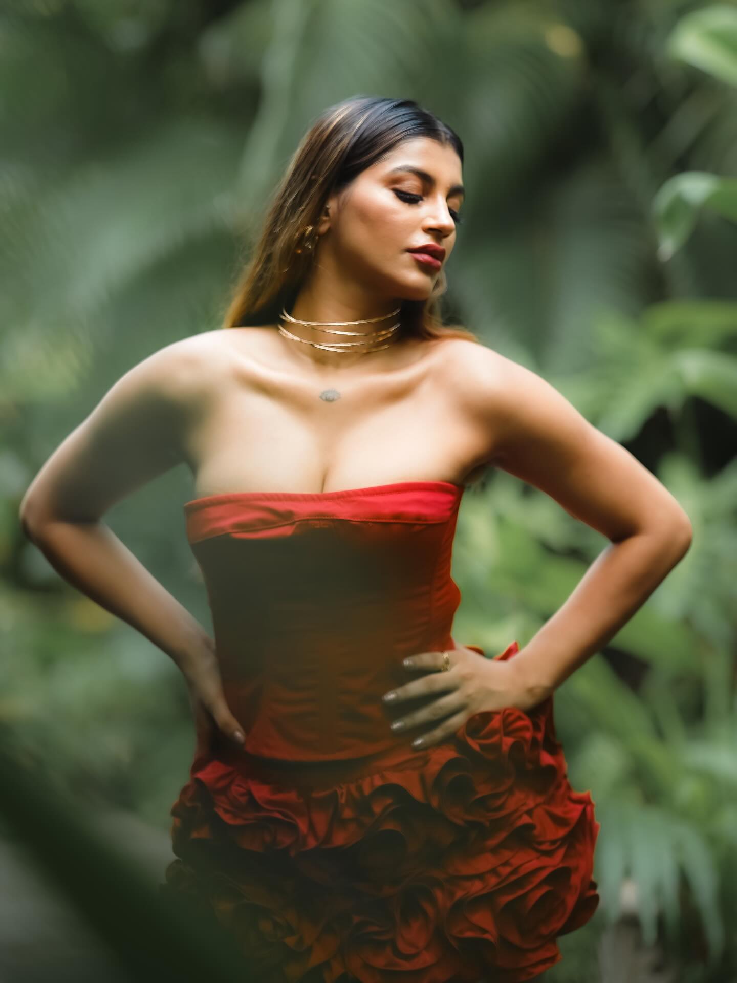 Red Hot Ruffle Couture Slayed Right By Yashika Aannand