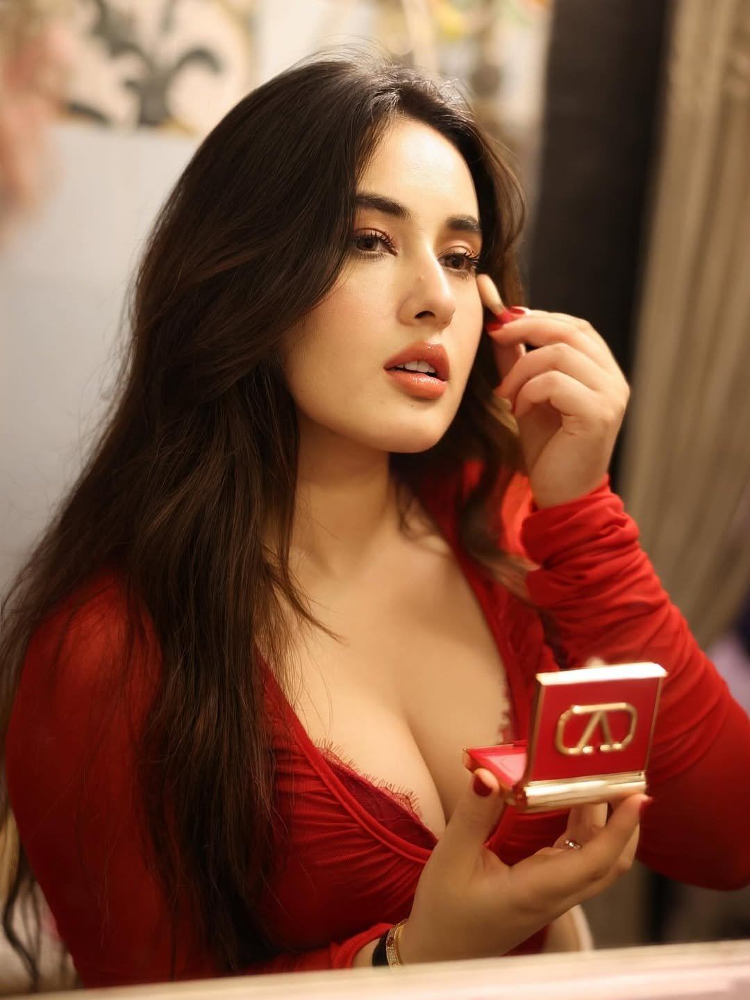 Aditi Budhathoki Fixes Makeup With A Bold Look