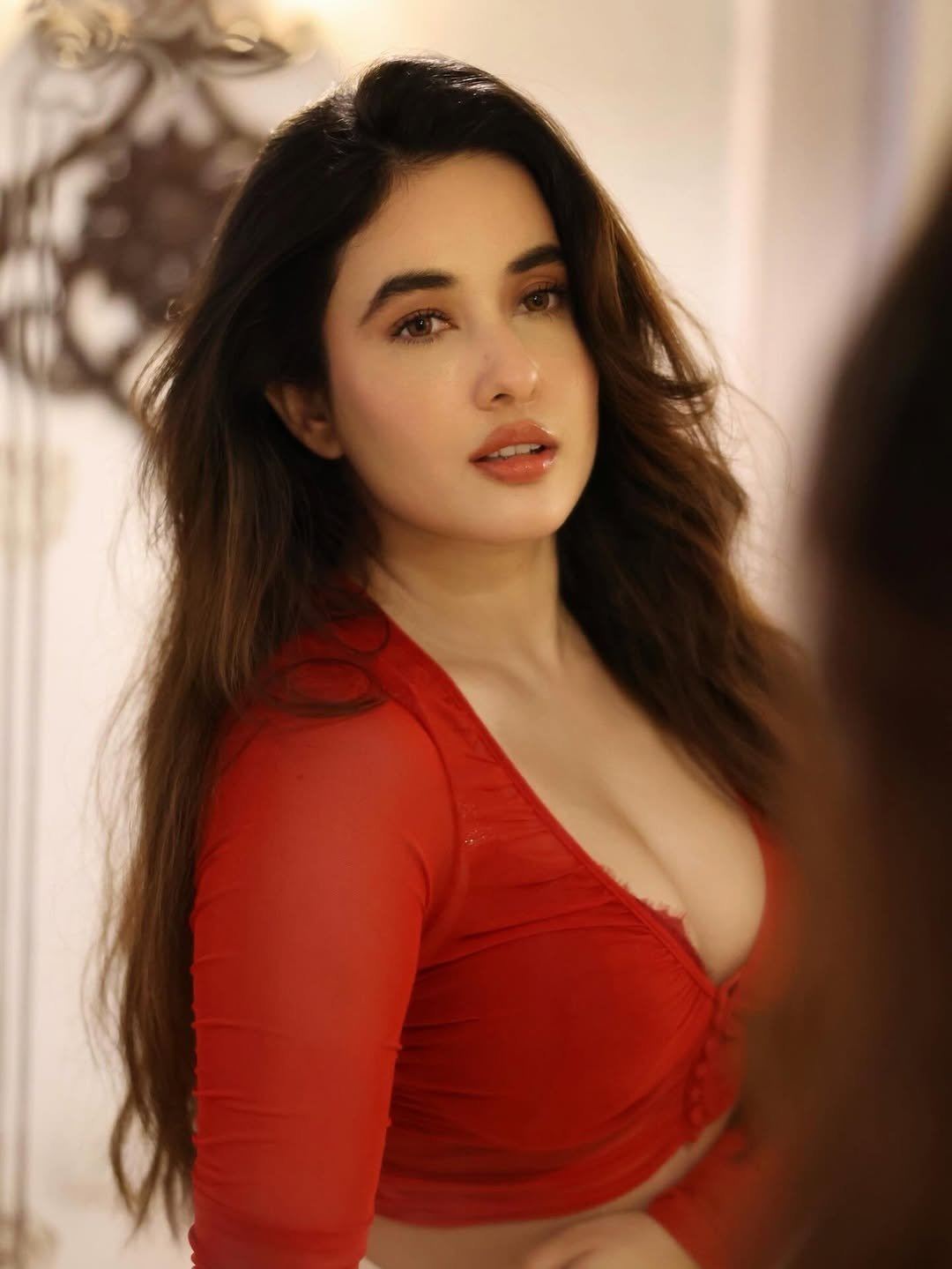 Aditi Budhathoki Gazes At Mirror With Attitude