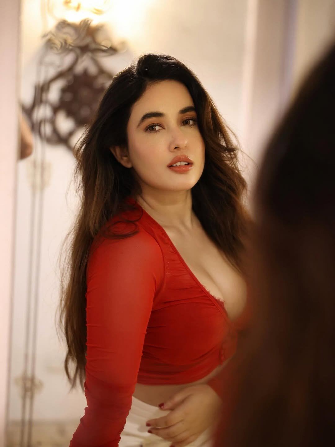 Aditi Budhathoki Looks Hot In Deep Neck Outfit