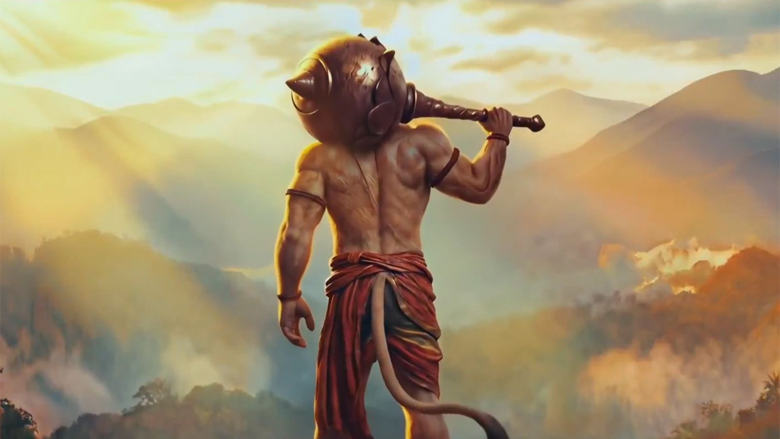 AI generated Hanuman film poster