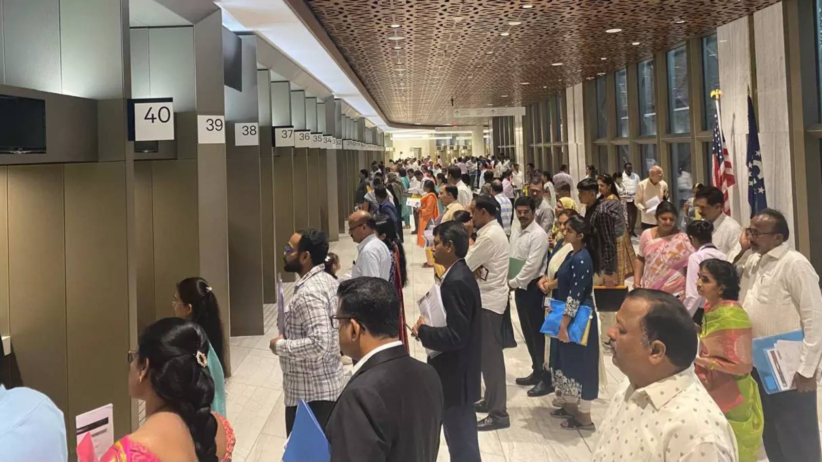 B-1 visa interview at US consulate