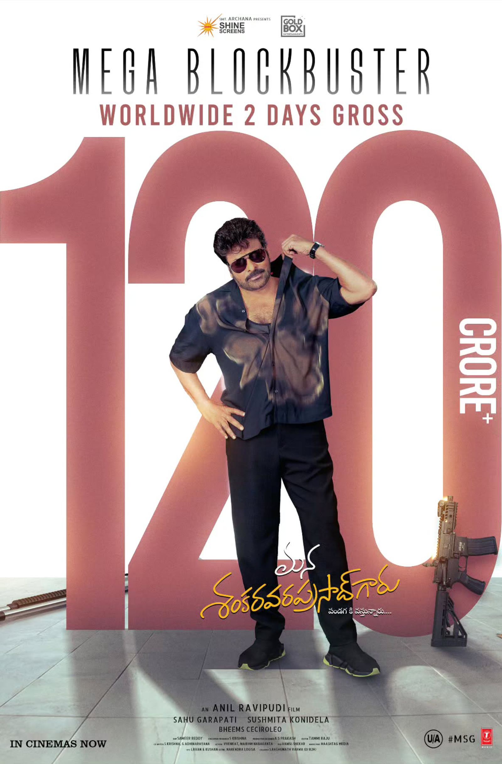Chiranjeevi’s Mana Shankara Vara Prasad Garu Collects 120 Cr In 2 Days