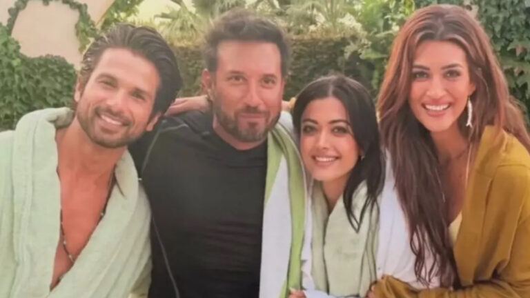 Cocktail 2 cast Shahid Kriti Rashmika still