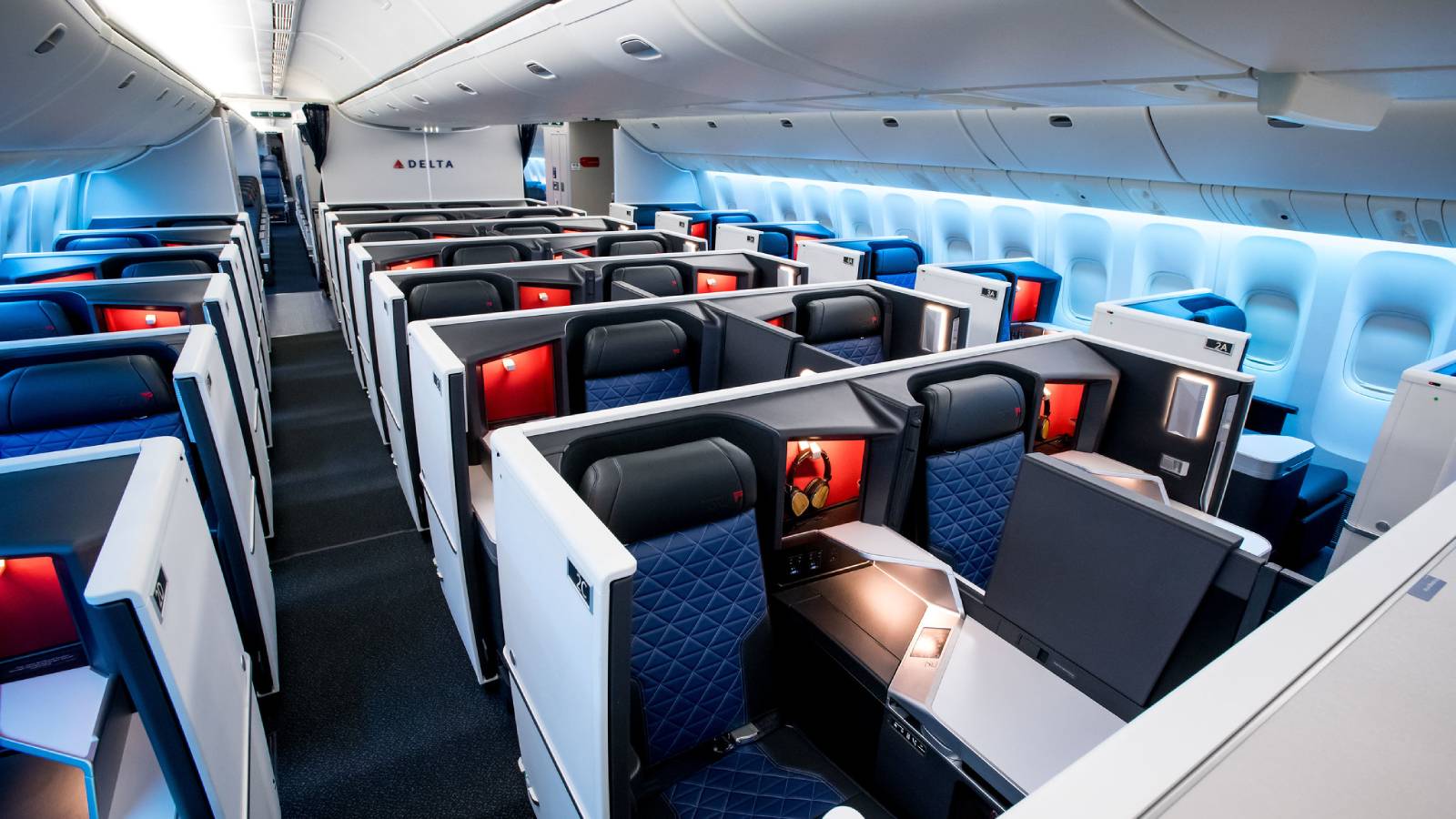 Delta Air Lines Business Class cabin seats