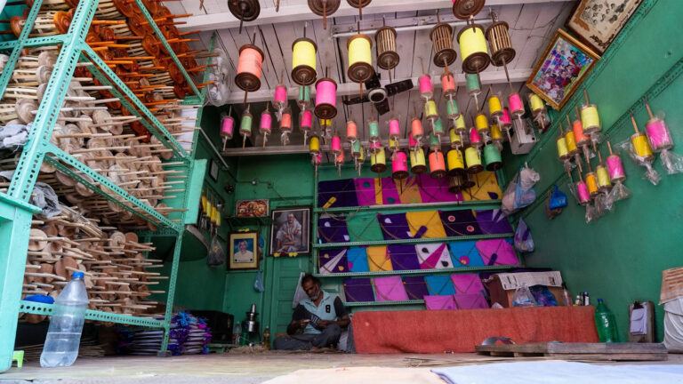 Dhoolpet kite market Sankranti