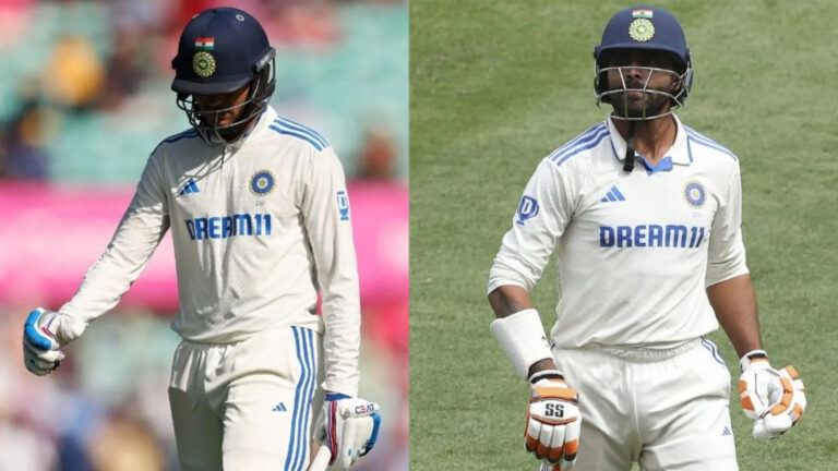 Gill and Jadeja during Ranji Trophy match