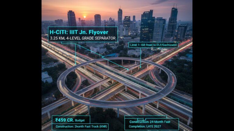IIIT junction flyover Hyderabad
