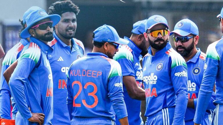 Indian cricket team after loss to Kiwis