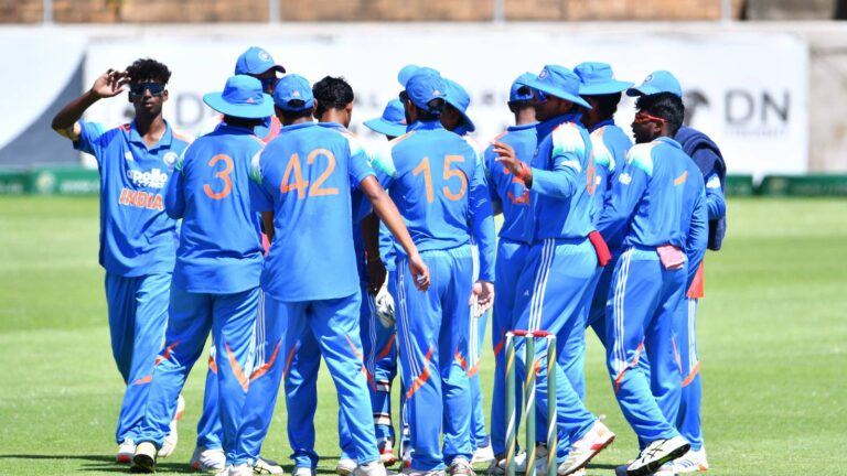 Indian U19 team vs England warm-up