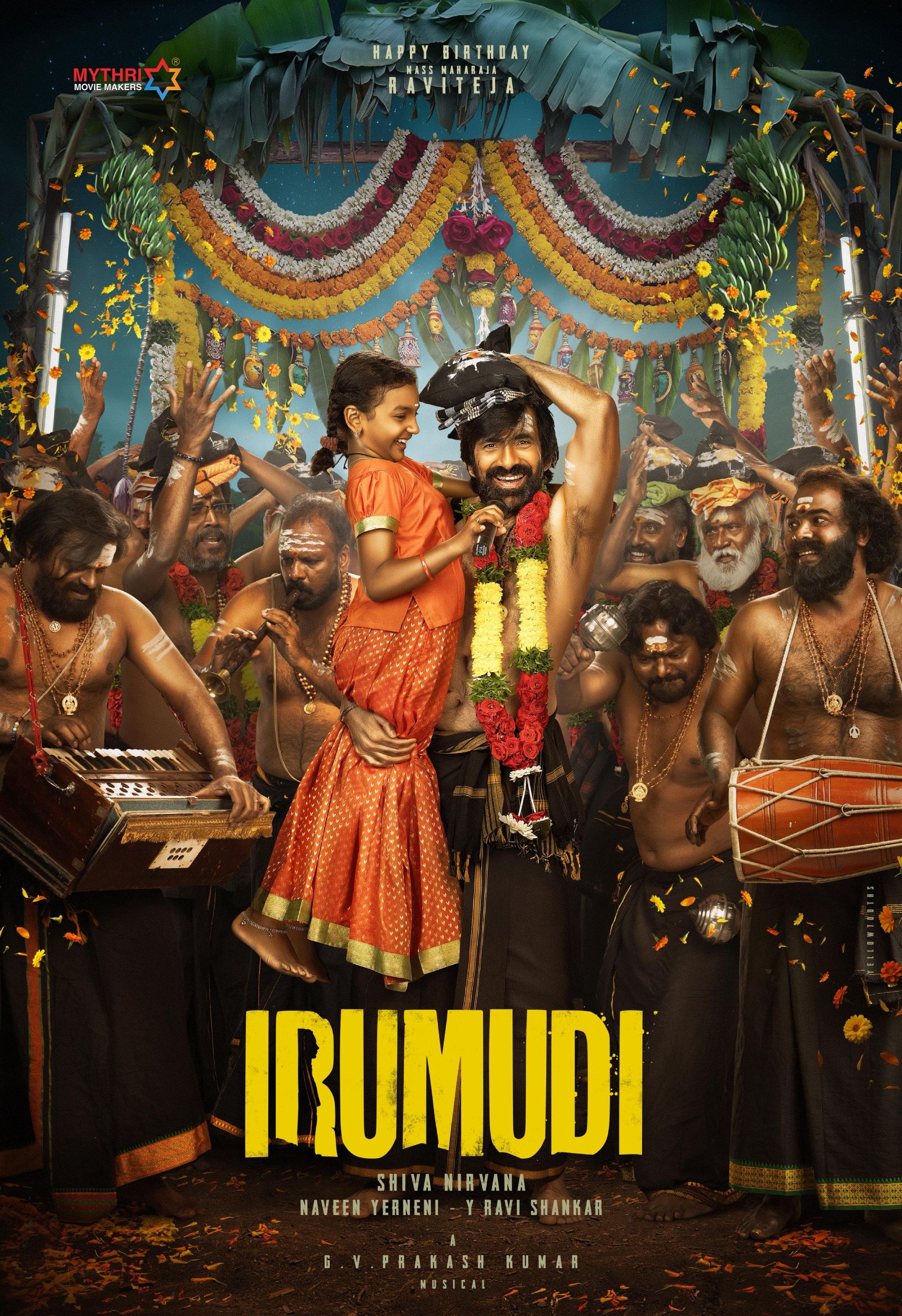 Irumudi First Look: Ravi Teja’s Redemption In Mala