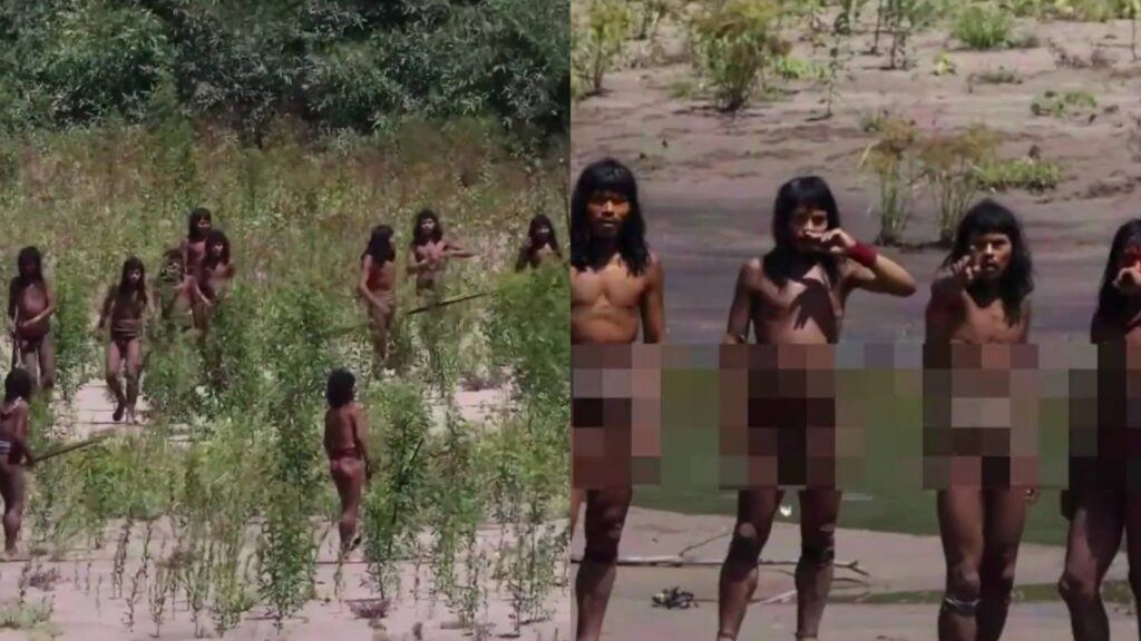 Isolated Amazon tribe rare footage