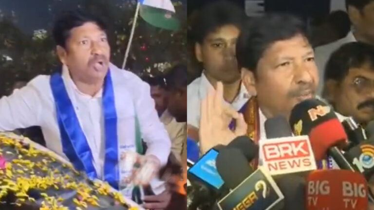 Jogi Ramesh supporters rally after jail release
