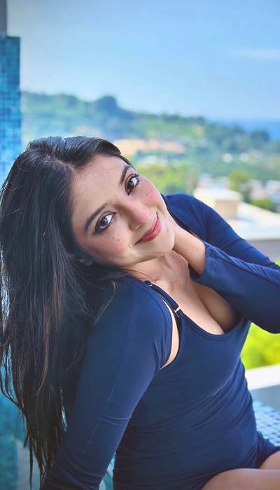 Khushi Dubey Captivates With Her Playful Gaze.