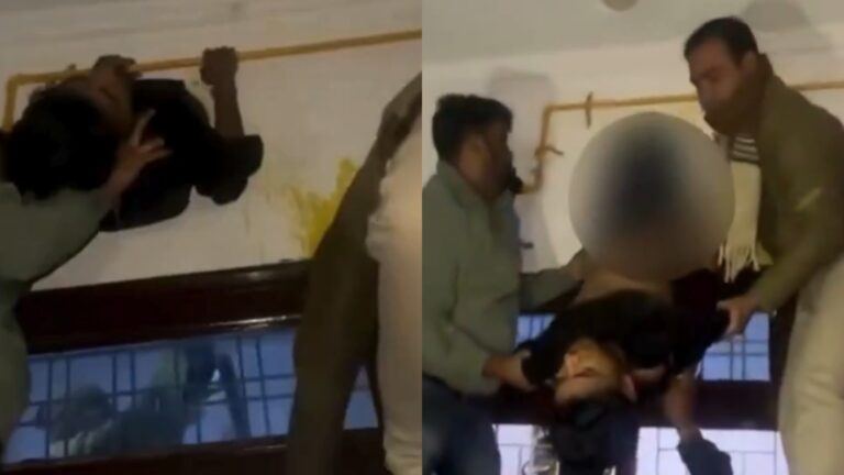 Kota theft man stuck in wall