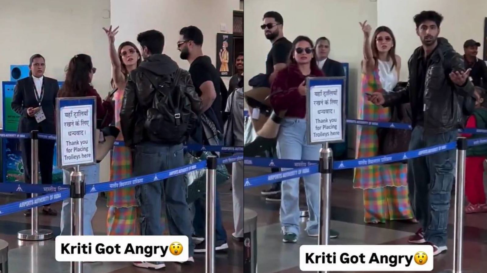 Kriti Sanon airport viral video
