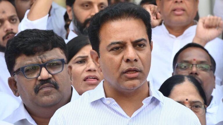KTR addressing media on Secunderabad merger