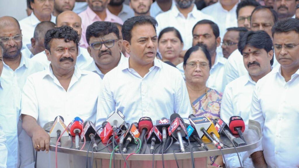 KTR Calls Revanth Reddy Rule ‘Tughlaq’, Faces Sharp Counter