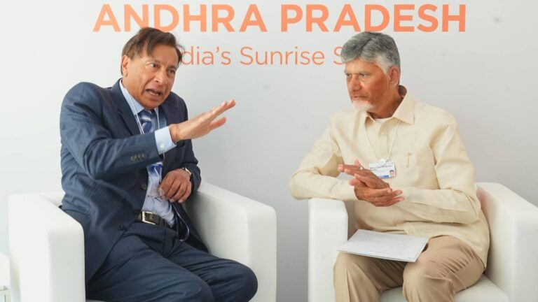 Lakshmi Mittal meeting CM Chandrababu