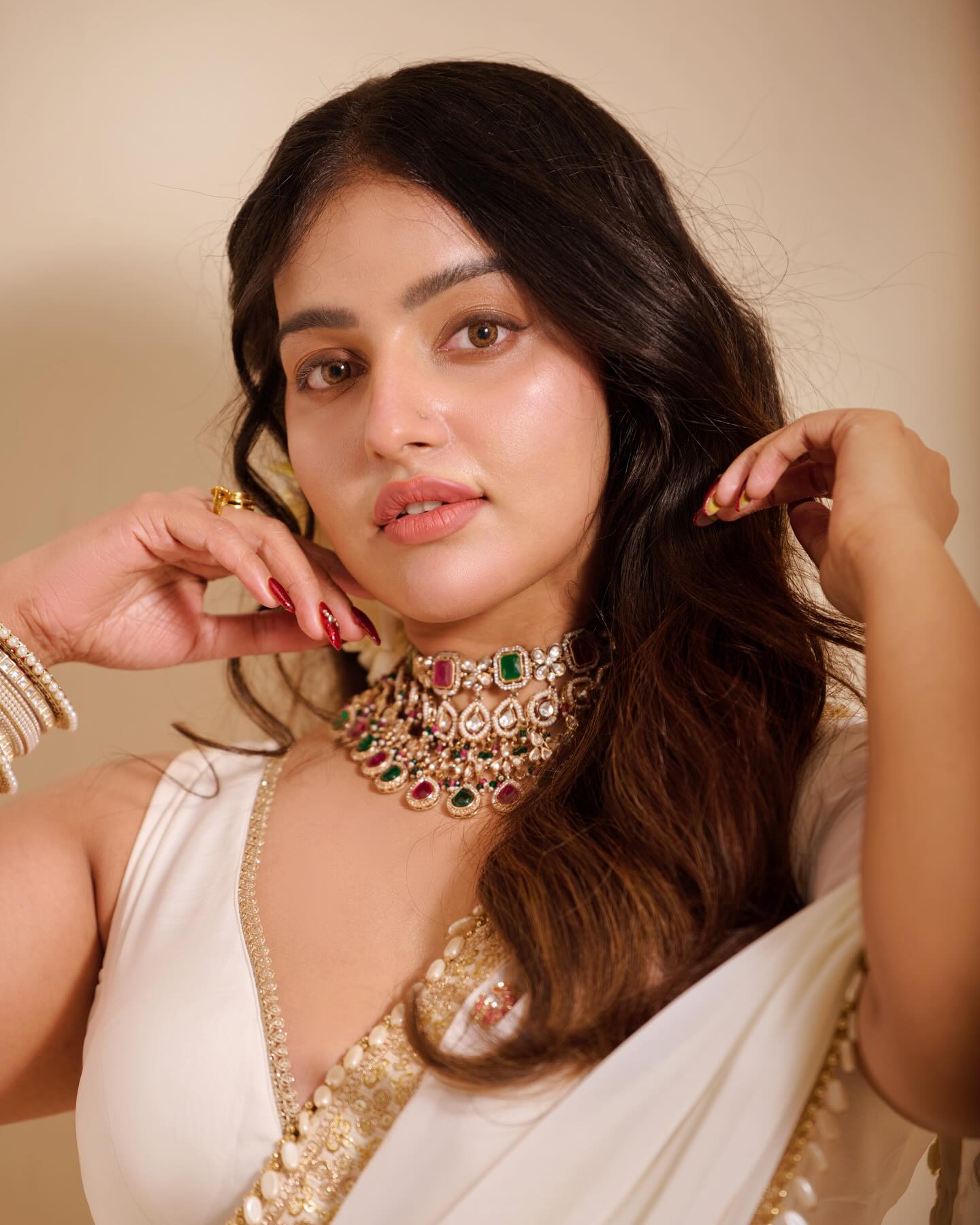 Malavika Menon Traditional Look With Soft Glam Makeup