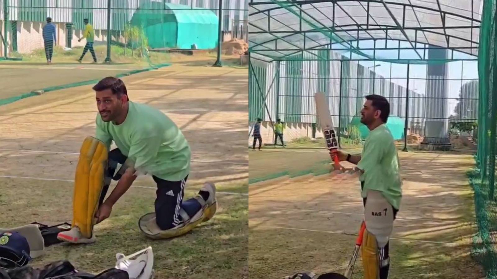 MS Dhoni IPL 2026 training session