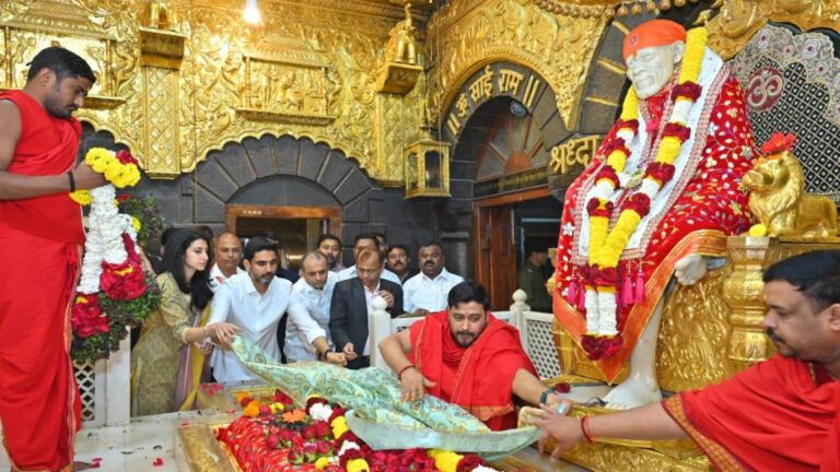 Nara Lokesh Brahmani Shirdi visit
