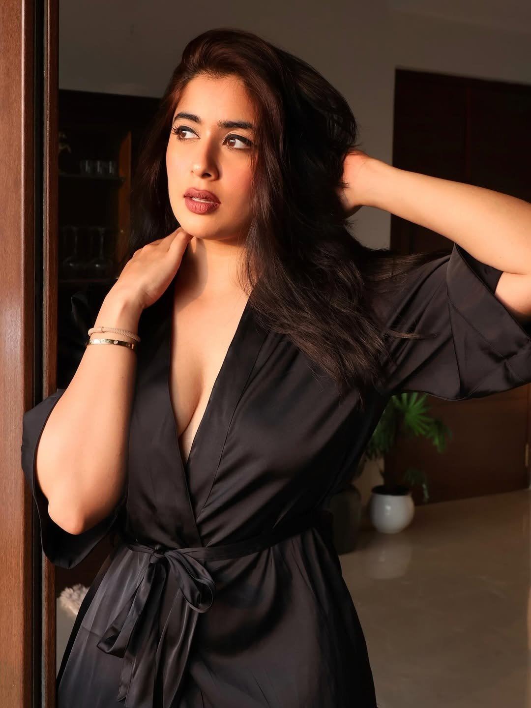 Nikita Sharma Gazes Away In A Stylish Pose Today