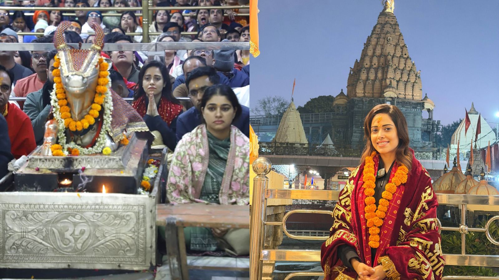 Nushrratt Bharuccha Mahakaleshwar Temple visit