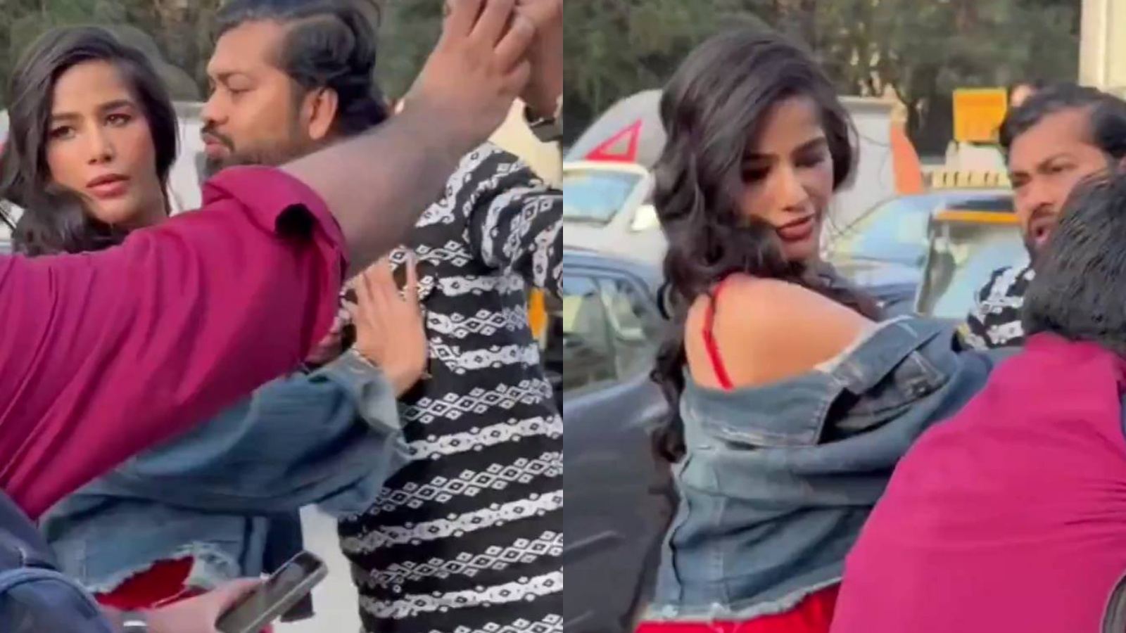 Poonam Pandey selfie harassment video