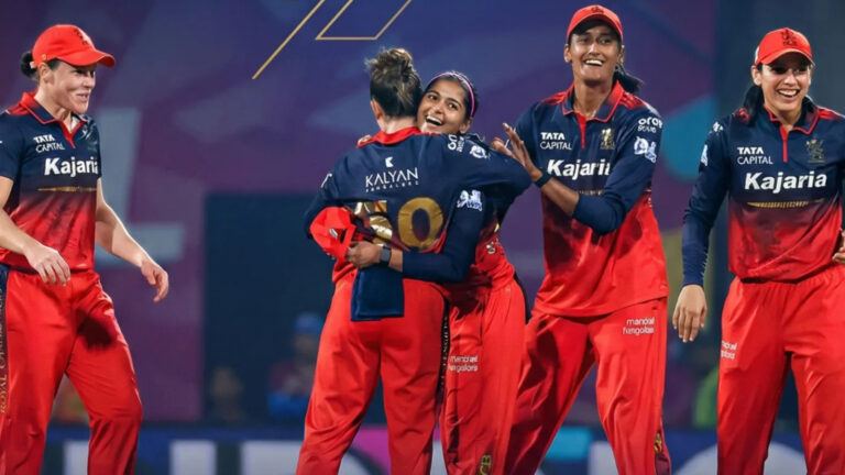 RCB players celebrate dominant WPL victory
