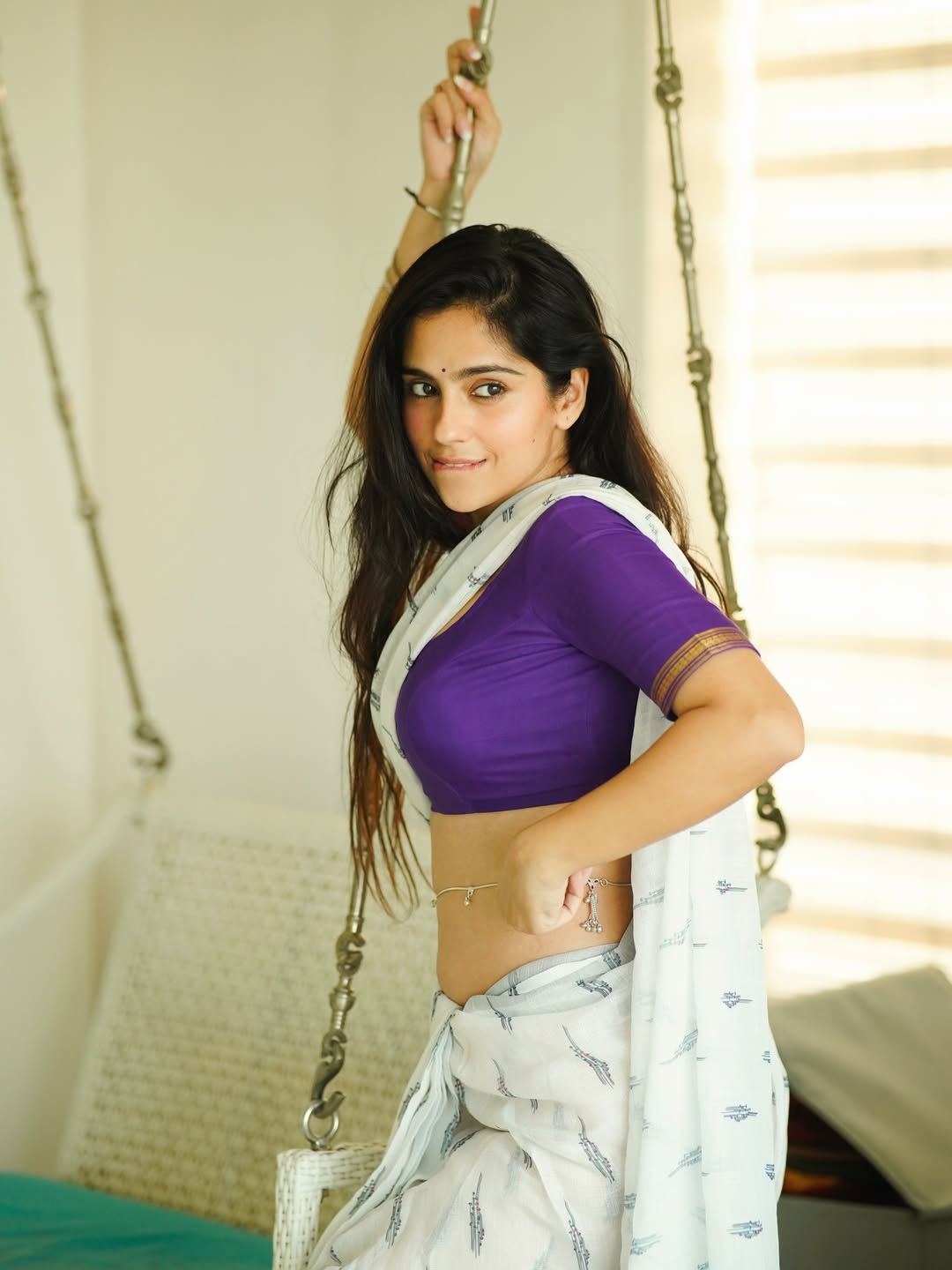 Bold Diva Rose Sardana Posing Near Home Swing!!