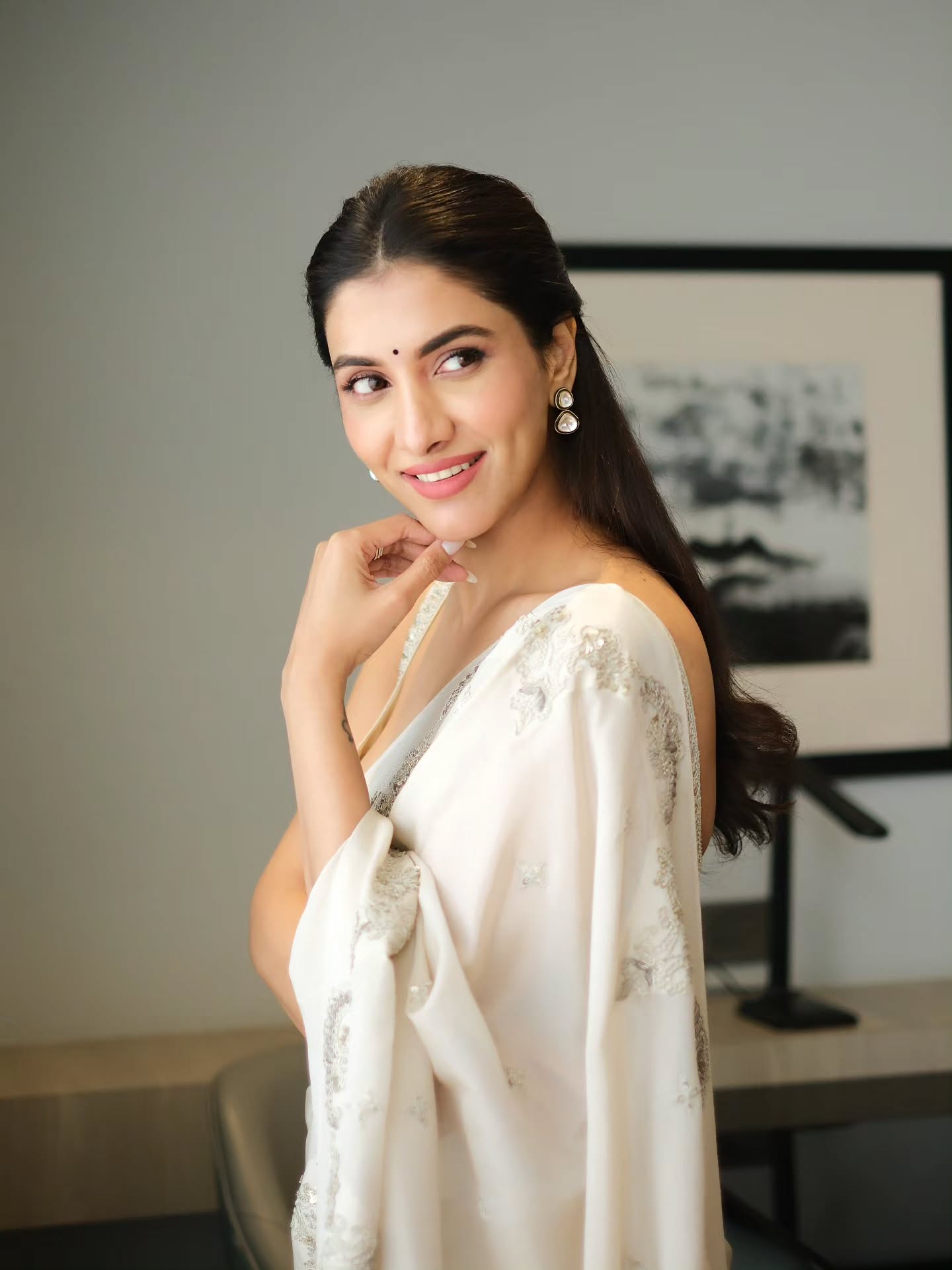 Rukmini Maitra graceful saree photoshoot