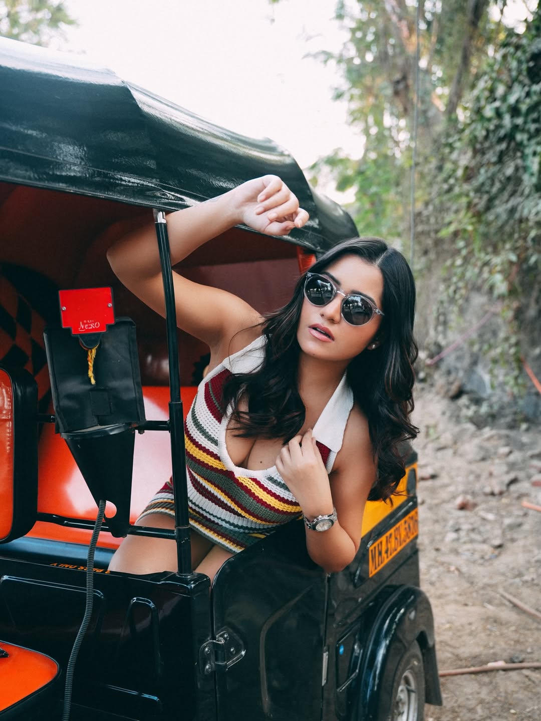 Simran Kaur Flaunting Retro Cat Eye Sunglasses!