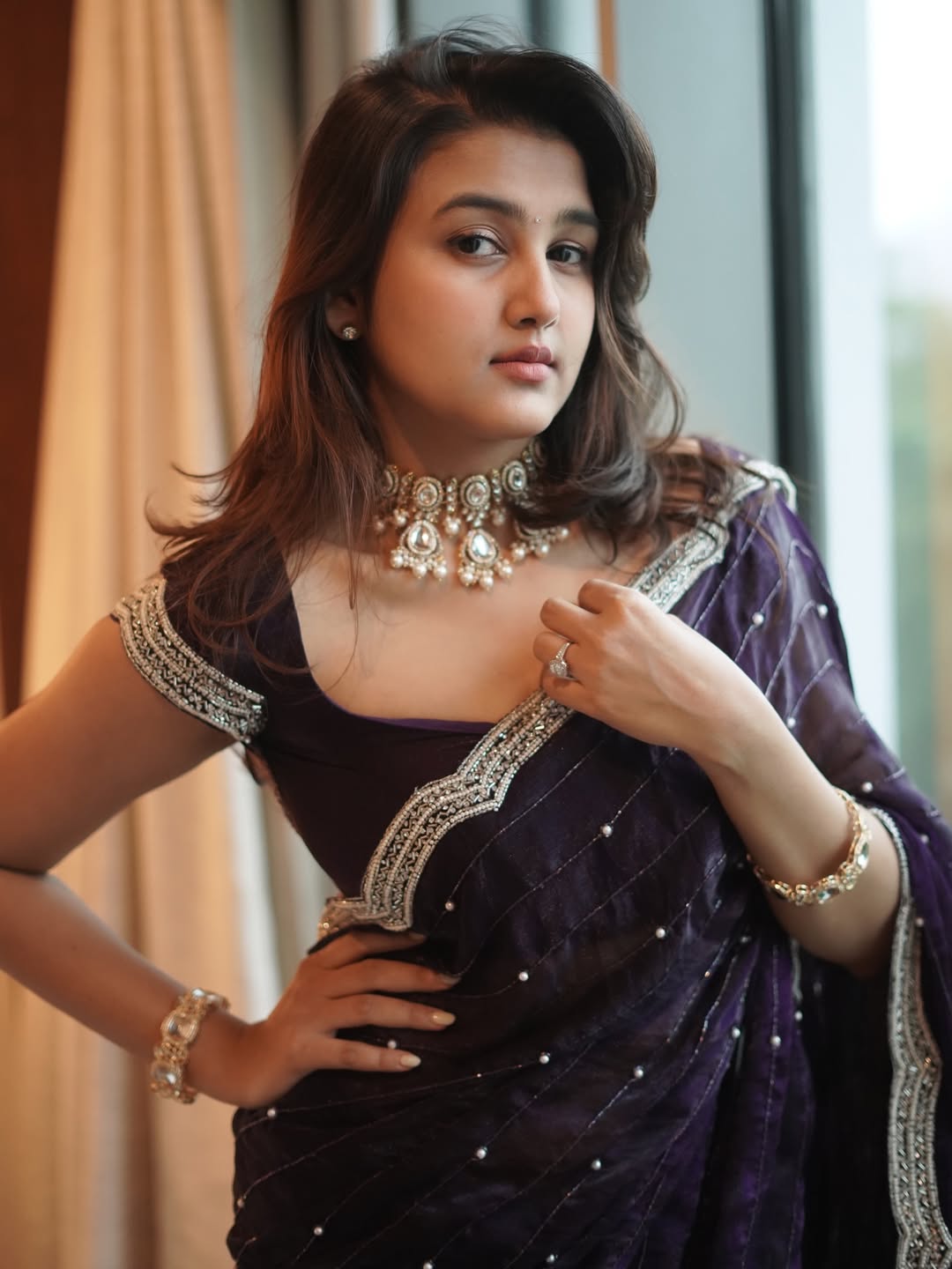 Actress Sowmika Pandian Posing By The Window!!