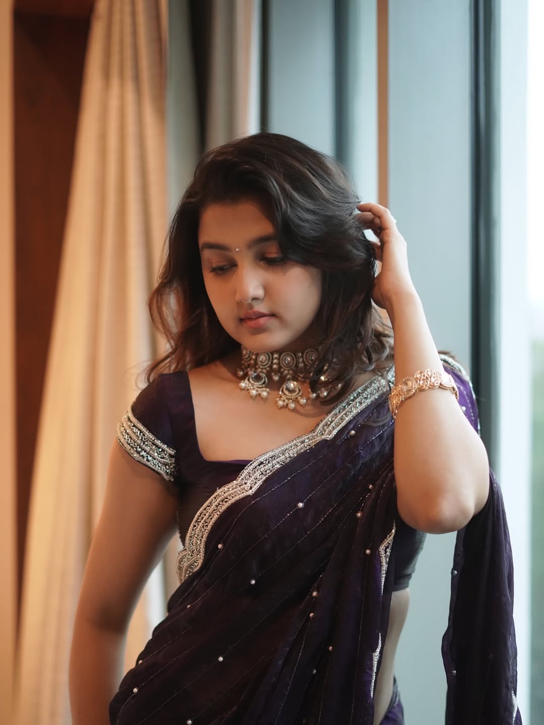 Sowmika Pandian Exudes Grace In Ethnic Avatars.