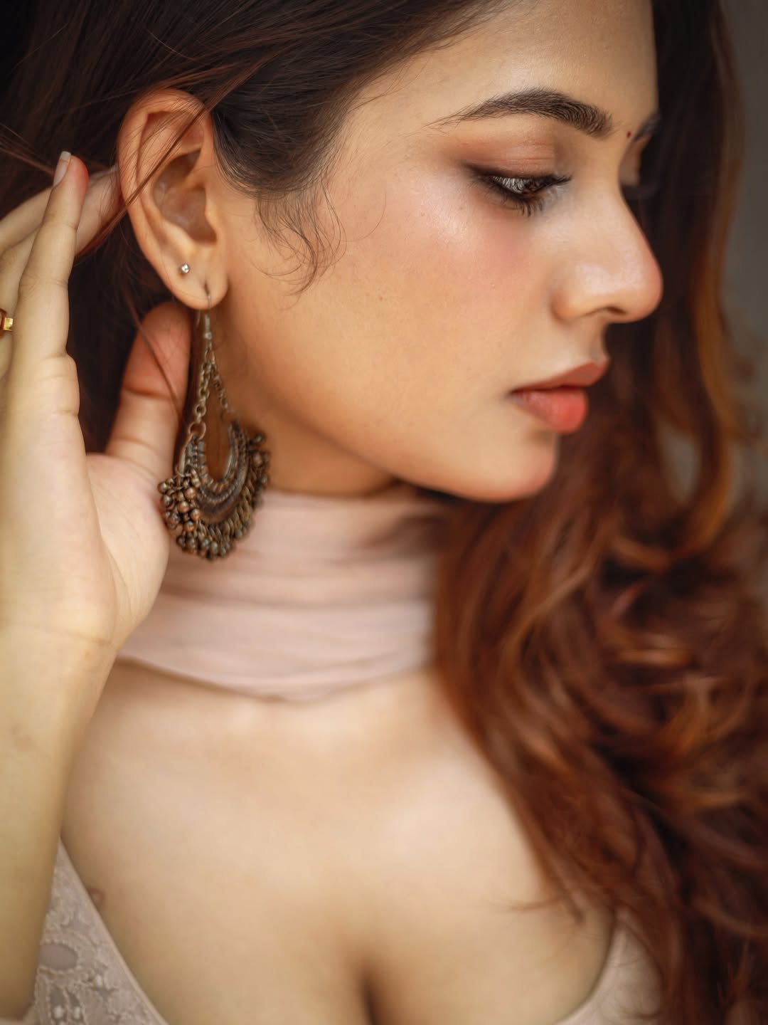 Srushti Bannatti Flaunting Bold Ethnic Jewelry!!