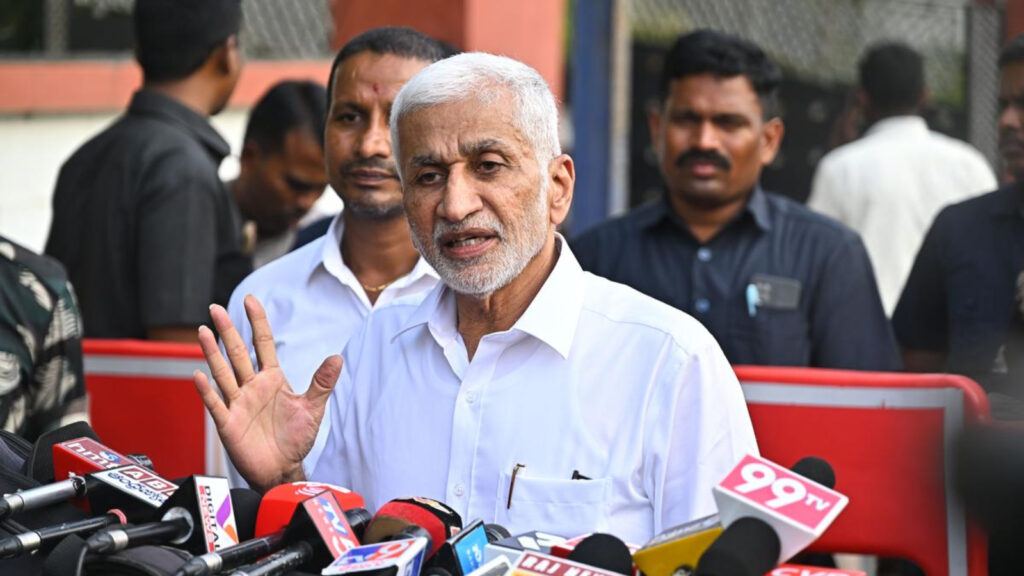 Vijaysai Reddy speaks to media