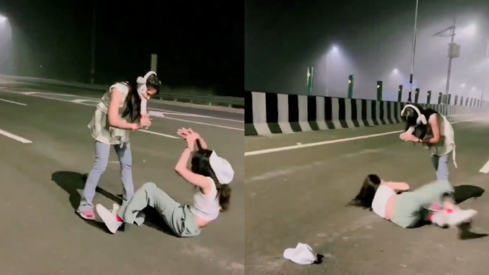 Viral reel on Agra Lucknow Expressway