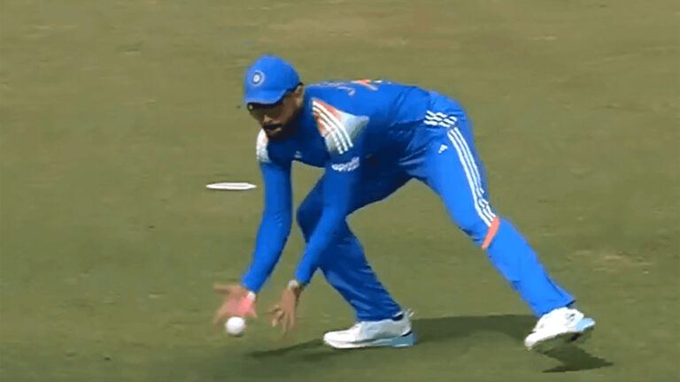 Virat Kohli fielding mistake Indore ODI