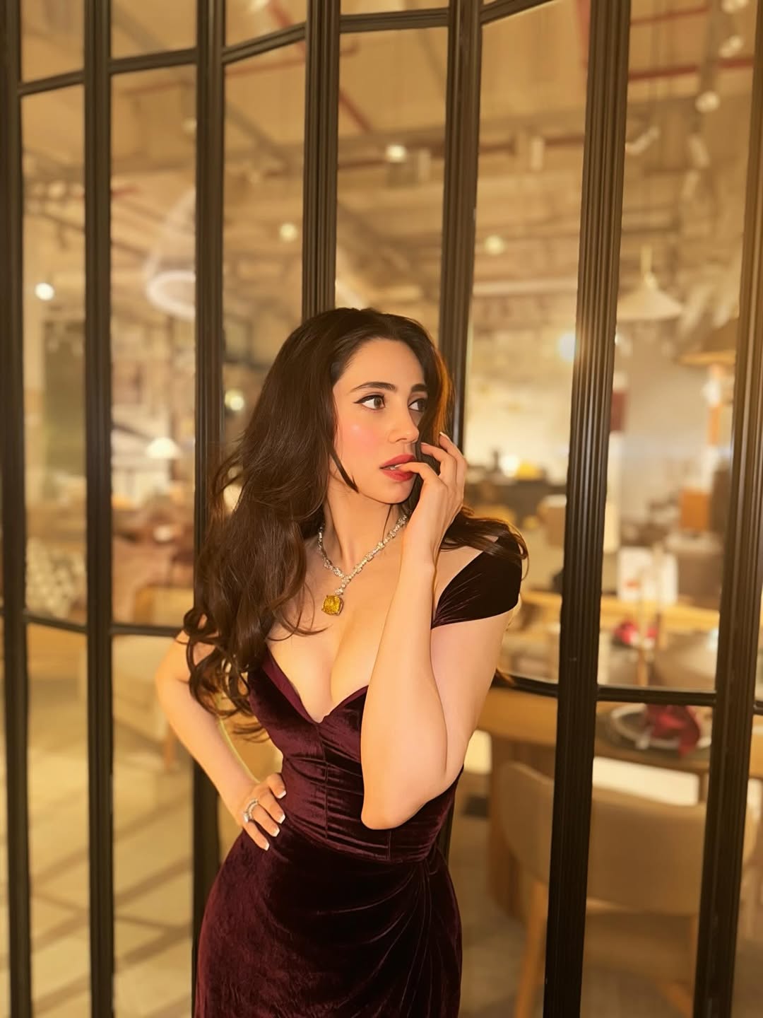 Zara Khan Striking A Fierce Standing Pose Today