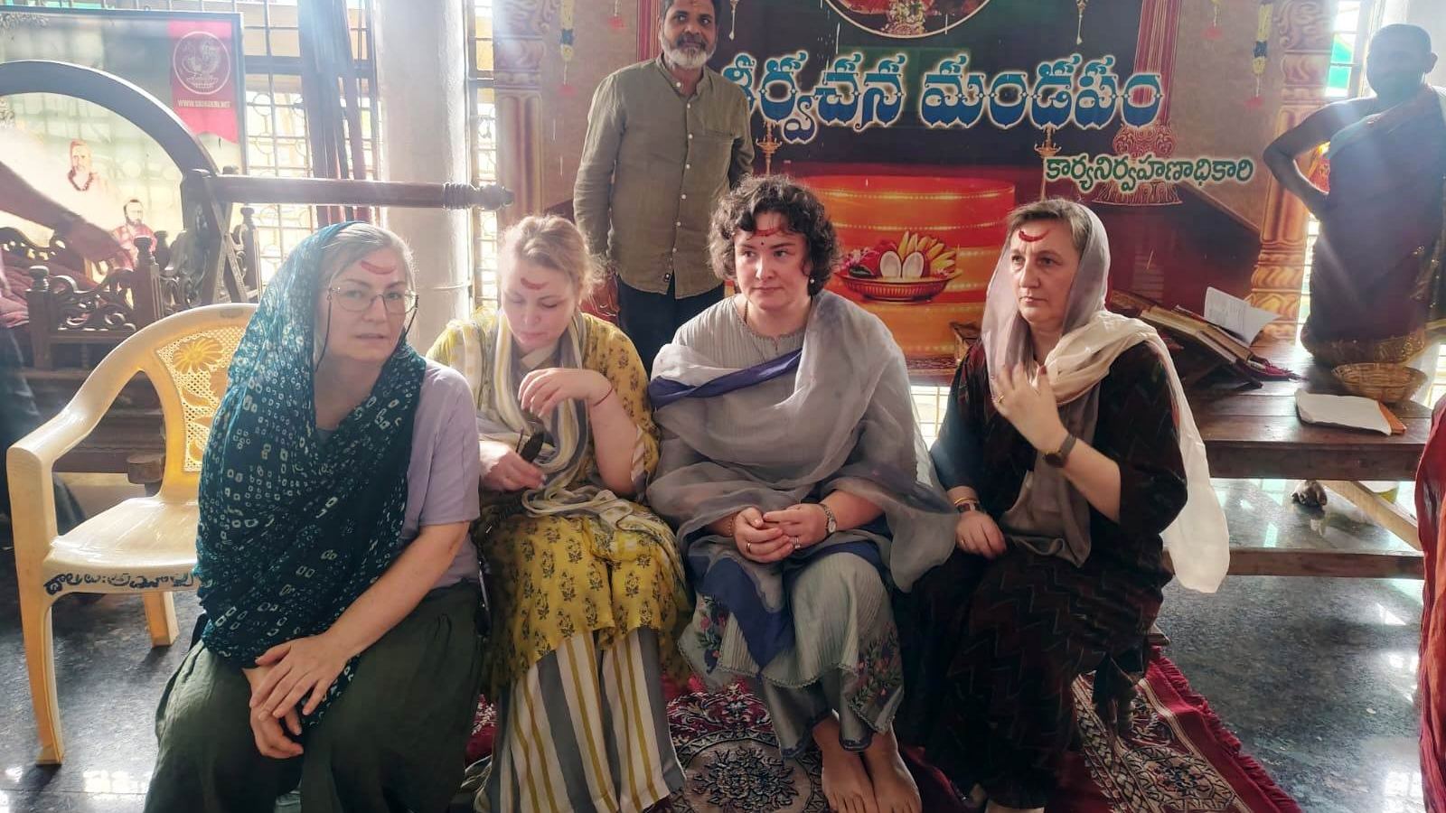 Anna Lezhneva at Bhadrakali temple Warangal