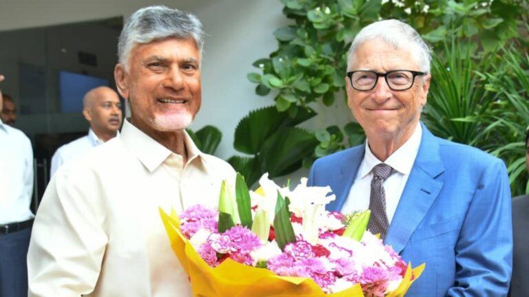 Bill Gates Visits Amaravati, Meets Chandrababu Naidu