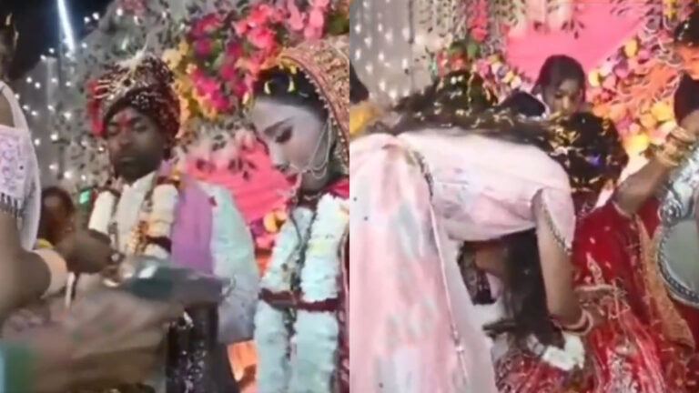 Bride shot at wedding ceremony