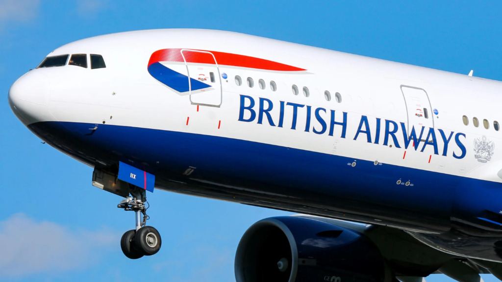 British Airways aircraft on runway