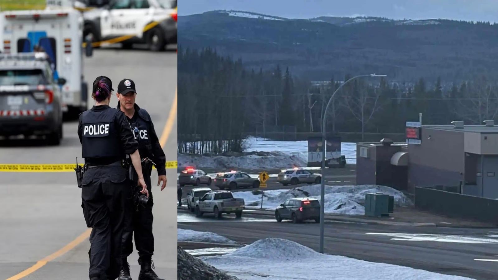 Canada school shooting scene