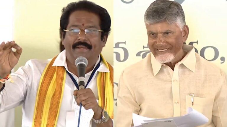 Chandrababu laughing at public event