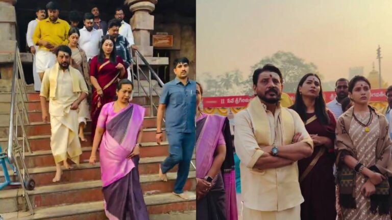 Duvvada Srinivas Couple Visits Srisailam Temple